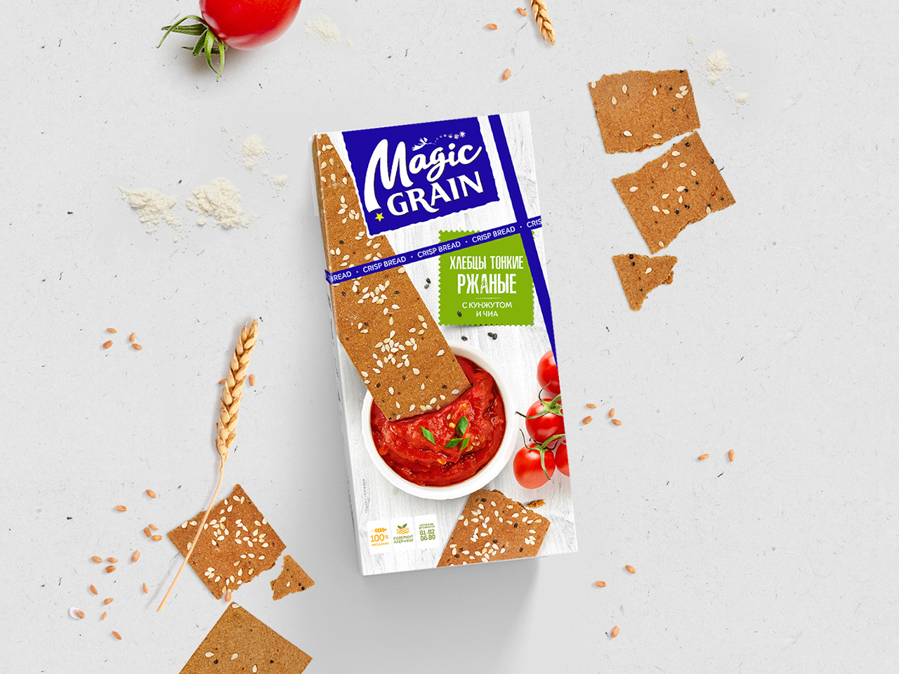 Упаковка для хлебцев Magic Grain